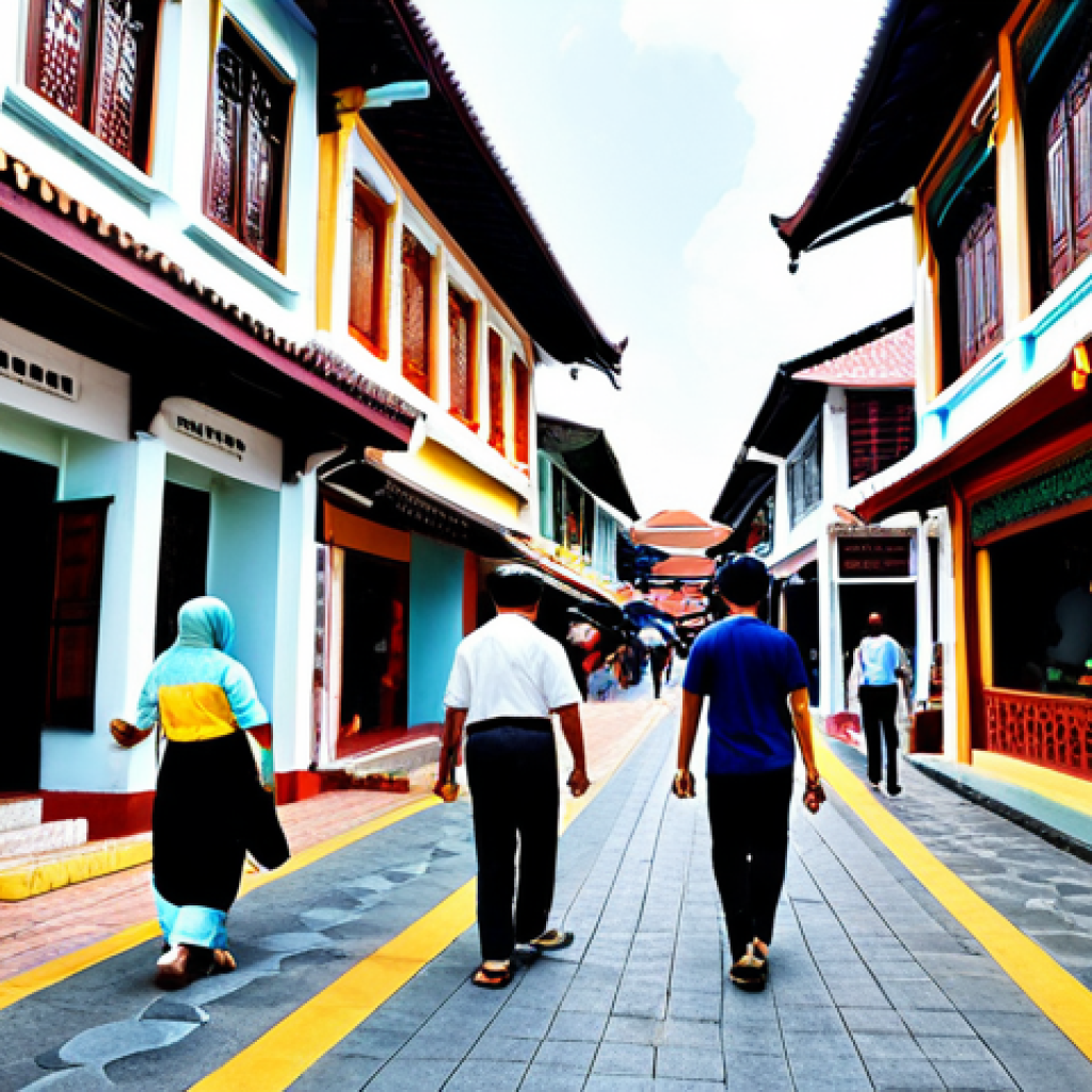 관광학과 문화유산 - Melaka Heritage Walk**

"A vibrant scene in Jonker Street, Melaka, Malaysia. Focus on a fully clothe...