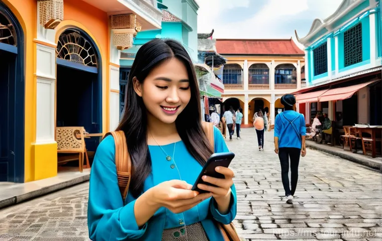 관광 학회 및 세미나 - **Prompt:** A vibrant and dynamic scene capturing the fusion of traditional charm and modern technol...