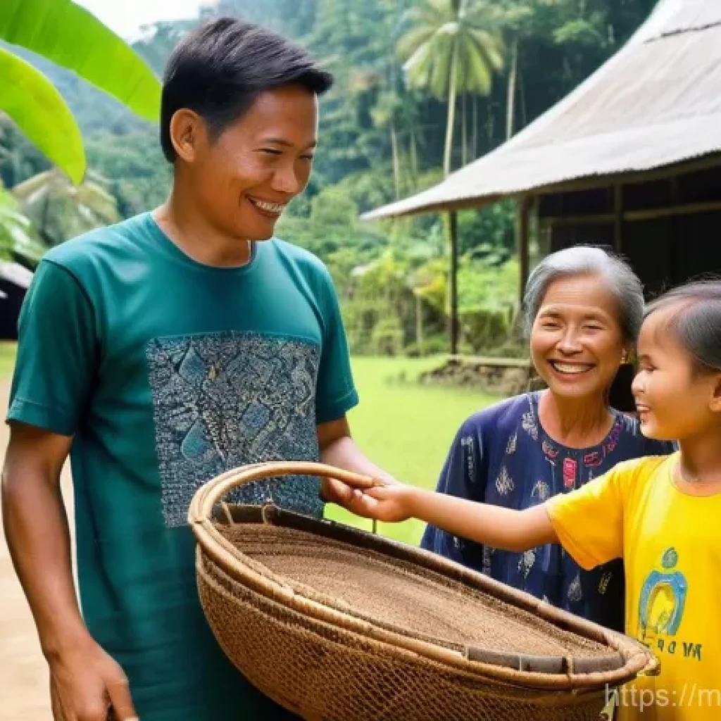 관광 경영사의 역할 - **Sustainable Cultural Immersion in Sarawak**
"A vibrant and heartwarming scene unfolds in a tra...