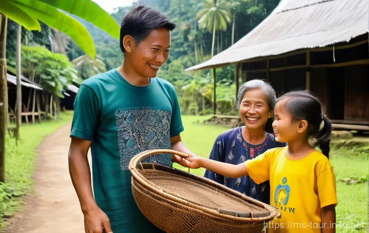 관광 경영사의 역할 - **Sustainable Cultural Immersion in Sarawak**
"A vibrant and heartwarming scene unfolds in a tra...